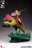 PRE-ORDER: Tweeterhead Masters of the Universe He-Man and Battle Cat Classic Deluxe Maquette