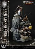 PRE-ORDER: Ultimate Premium Masterline Attack On Titan Eren, Mikasa & Armin DX Bonus Version 1/4 Scale Statue