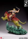 PRE-ORDER: Tweeterhead Masters of the Universe He-Man and Battle Cat Classic Deluxe Maquette