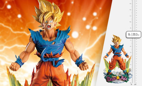Banpresto Dragon Ball Z Super Master Stars Diorama Super Saiyan Goku (The Brush)Statue - collectorzown