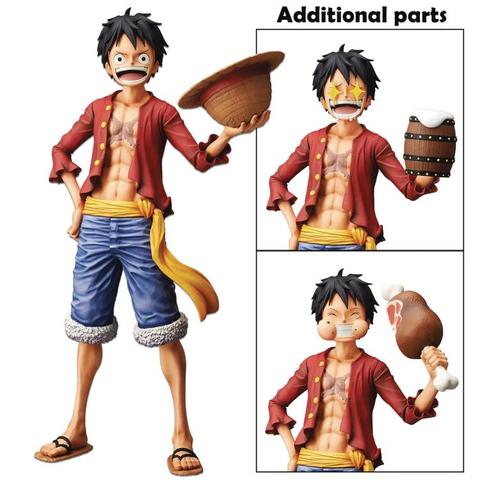 Banpresto One Piece Monkey.D.Luffy Grandista Nero Statue - collectorzown