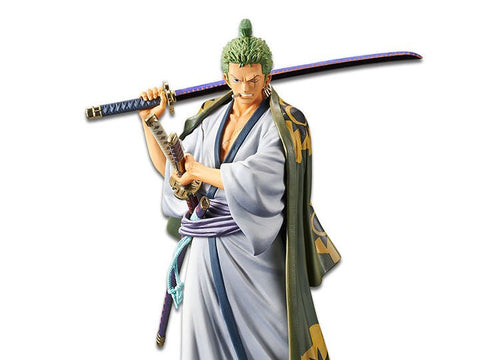 Banpresto One Piece Zoro The Grandline Men Wanokuni DXF Vol. 2 Statue - collectorzown