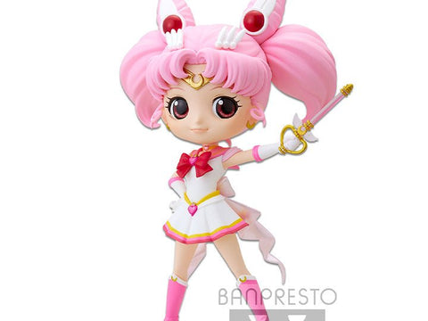 Banpresto Sailor Moon Eternal Q Posket Super Sailor Chibi Moon (Kaleidoscope Ver.) Statue - collectorzown