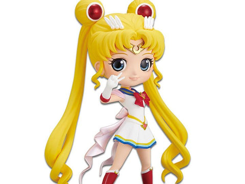 Banpresto Sailor Moon Eternal Q Posket Super Sailor Moon (Ver. A) Statue - collectorzown