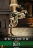 PRE-ORDER: Hot Toys Star Wars The Mandalorian R5-D4, Pit Droid, and BD-72 Sixth Scale Figure Set
