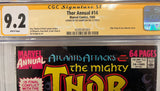 CGC 9.2 Signature Series Thor Annual #14 Signed by Bo Hampton - 1989 - collectorzown
