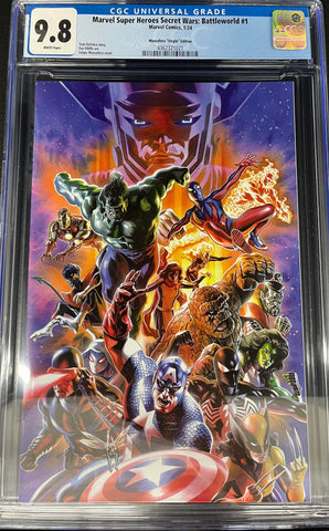 CGC 9.8 Marvel Super Heroes Secret Wars Battleworld 1 Massafera Virgin Edition - collectorzown