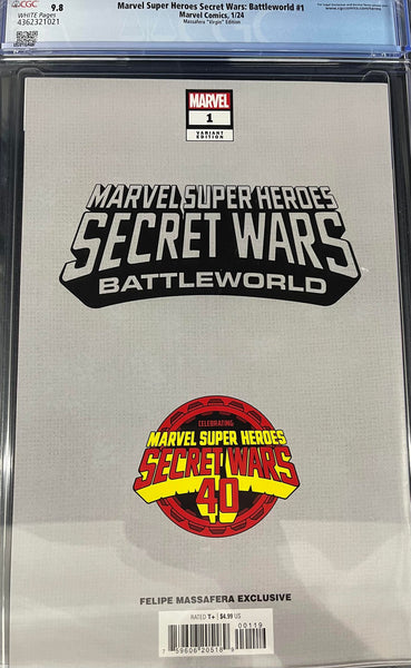 CGC 9.8 Marvel Super Heroes Secret Wars Battleworld 1 Massafera Virgin