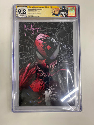 CGC 9.8 Signature Series Amazing Spider-Man #26 Mico Suyan Exclusive Virgin Foil Variant - collectorzown