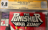 CGC 9.8 Signature Series Punisher: War Zone #1 Signed by Klaus Janson, Signed & Sketch by John Romita Jr. - collectorzown