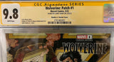 CGC 9.8 Signature Series Wolverine: Patch #1 Romita Jr Variant Cover Signed by Larry Hama - collectorzown