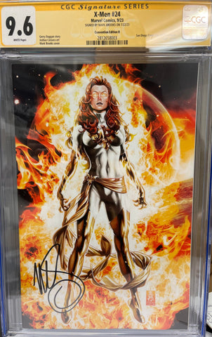 CGC Signature Series 9.6 X-Men #24 Virgin Cover Variant Signed by Mark Brooks - collectorzown
