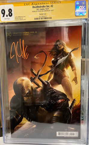 CGC Signature Series 9.8 Deathstroke Inc. #2 Signed by Joshua Williamson - collectorzown