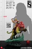 PRE-ORDER: Tweeterhead Masters of the Universe He-Man and Battle Cat Classic Deluxe Maquette