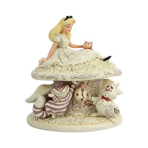 Enesco: Disney Traditions Alice in Wonderland White Woodland Whimsy and Wonder by Jim Shore - collectorzown