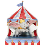 Enesco Disney Traditions Dumbo Flying out of Tent Scene Statue - collectorzown