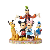 Enesco: Disney Traditions Fab Five The Gang is all Here Statue - collectorzown