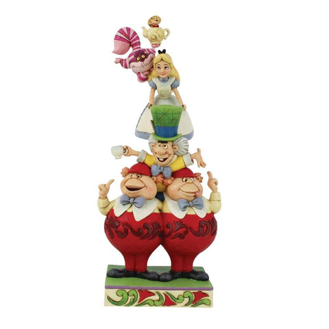 Enesco Disney Traditions Alice in Wonderland Stacked Statue