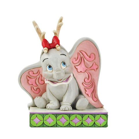 Enesco: Enesco Disney Traditions Dumbo Reindeer Antlers Statue - collectorzown