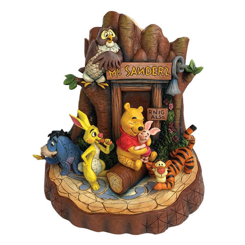 Enesco: Enesco Disney Traditions Winnie the Pooh Carved by Heart Statue - collectorzown