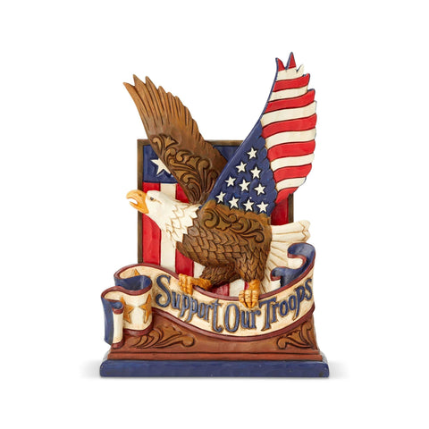 Enesco Jim Shore Support Our Troops Eagle Statue - collectorzown