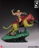 PRE-ORDER: Tweeterhead Masters of the Universe He-Man and Battle Cat Classic Deluxe Maquette