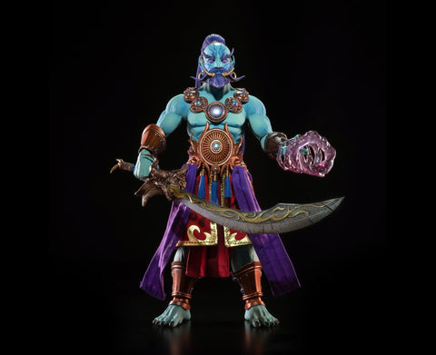 Four Horsemen Mythic Legions: Poxxus Kalizirr Figure - collectorzown