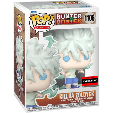 Funko Pop! Animation: Hunter x Hunter Killua Zoldyck #1106 AAA Anime Exclusive - collectorzown