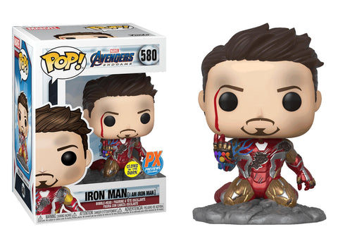 Funko Pop! Avengers Endgame Iron Man #580 GITD PX Previews Exclusive - collectorzown