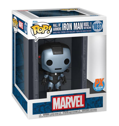 Funko Pop! Deluxe Hall Of Armor: Iron Man Model 11 War Machine #1037 PX Previews Exclusive - collectorzown