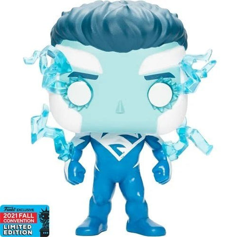 Funko Pop! Heroes: Superman (Blue) #419 2021 Fall Convention Exclusive - collectorzown