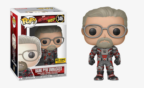 Funko Pop! Marvel: Ant-Man & The Wasp Unmasked Hank Pym #346 Hot Topic Exclusive - collectorzown
