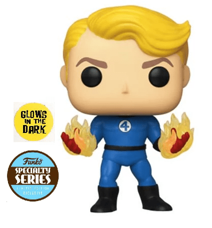 Funko Pop! Marvel: Fantastic Four Human Torch(Suited) Specialty Series Exclusive - collectorzown