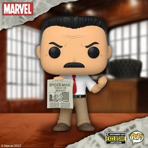 Funko Pop! Marvel: Spider-Man J. Jonah Jameson #1057 Entertainment Earth Exclusive - collectorzown