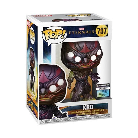 Funko Pop! Marvel: The Eternals Kro with Collectible Card #737 Entertainment Earth Exclusive - collectorzown