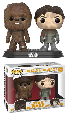 Funko Pop Star Wars: Han and Chewbacca 2-Pack Smuggler's Bounty Exclusive - collectorzown