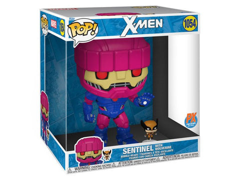 Funko Pop! X-Men Jumbo Sentinel with Wolverine #1054 PX Previews Exclusive - collectorzown