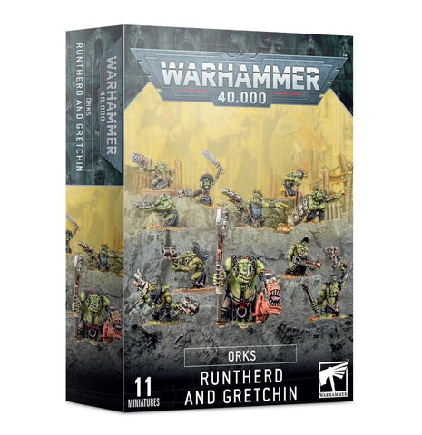 Games Workshop Warhammer 40,000: Orks Runtherd and Gretchin - collectorzown