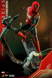 Hot Toys Spider-Man: No Way Home Spider-Man (Integrated Suit) Deluxe Version Sixth Scale Figure - collectorzown