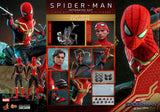 Hot Toys Spider-Man: No Way Home Spider-Man (Integrated Suit) Deluxe Version Sixth Scale Figure - collectorzown