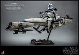 Hot Toys Star Wars The Clone Wars Commander Appo with BARC Speeder Sixth Scale Figure Set - collectorzown