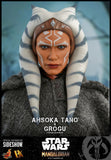 Hot Toys The Mandalorian Ahsoka Tano and Grogu(Baby Yoda) Sixth Scale Figure Set - collectorzown
