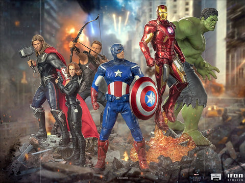 Iron Studios Marvel Studios The Infinity Saga Avengers: The Battle Of New York Set Art Scale 1/10 Statue - collectorzown