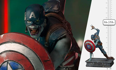 Iron Studios Marvel What If…? Zombie Captain America BDS Art Scale 1/10 Scale Statue - collectorzown