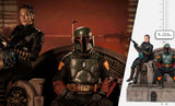 Iron Studios Star Wars The Mandalorian Boba Fett & Fennec Shand on Throne Deluxe 1:10 Scale Statue - collectorzown