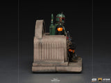 Iron Studios Star Wars The Mandalorian Boba Fett on Throne Deluxe 1:10 Scale Statue - collectorzown