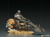 Iron Studios The Mandalorian on Speederbike Deluxe 1/10 Scale Statue - collectorzown