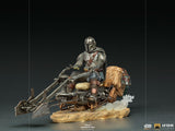 Iron Studios The Mandalorian on Speederbike Deluxe 1/10 Scale Statue - collectorzown