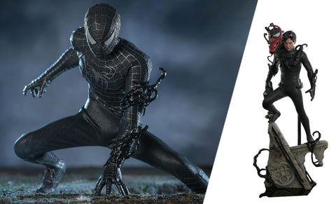 PRE-ORDER: Hot Toys Spider-Man 3 Spider-Man Black Suit Deluxe Version Sixth Scale Figure - collectorzown