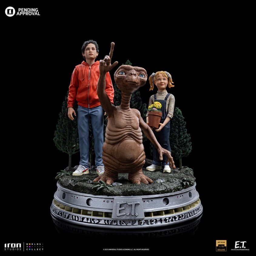 PRE-ORDER: Iron Studios ET the Extra-Terrestrial ET, Elliot, and Gertie  Deluxe Art Scale 1/10 Statue - collectorzown